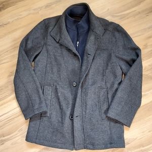 Jos A Bank mens wool blend car coat